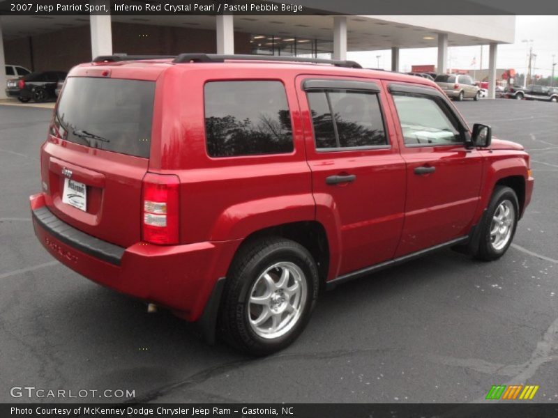 Inferno Red Crystal Pearl / Pastel Pebble Beige 2007 Jeep Patriot Sport