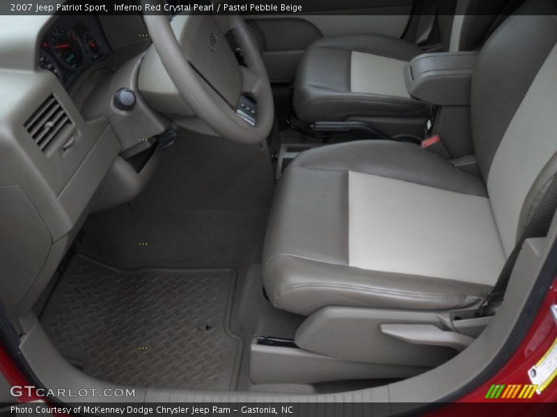 Inferno Red Crystal Pearl / Pastel Pebble Beige 2007 Jeep Patriot Sport