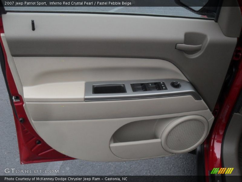 Inferno Red Crystal Pearl / Pastel Pebble Beige 2007 Jeep Patriot Sport