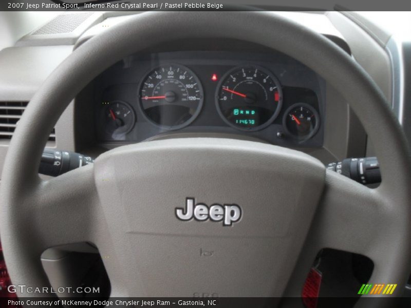 Inferno Red Crystal Pearl / Pastel Pebble Beige 2007 Jeep Patriot Sport