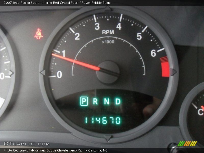 Inferno Red Crystal Pearl / Pastel Pebble Beige 2007 Jeep Patriot Sport