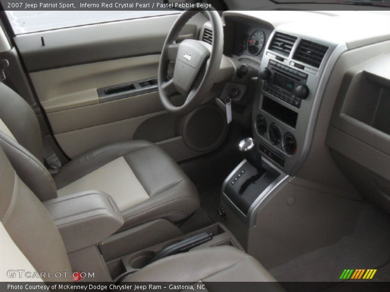 Inferno Red Crystal Pearl / Pastel Pebble Beige 2007 Jeep Patriot Sport