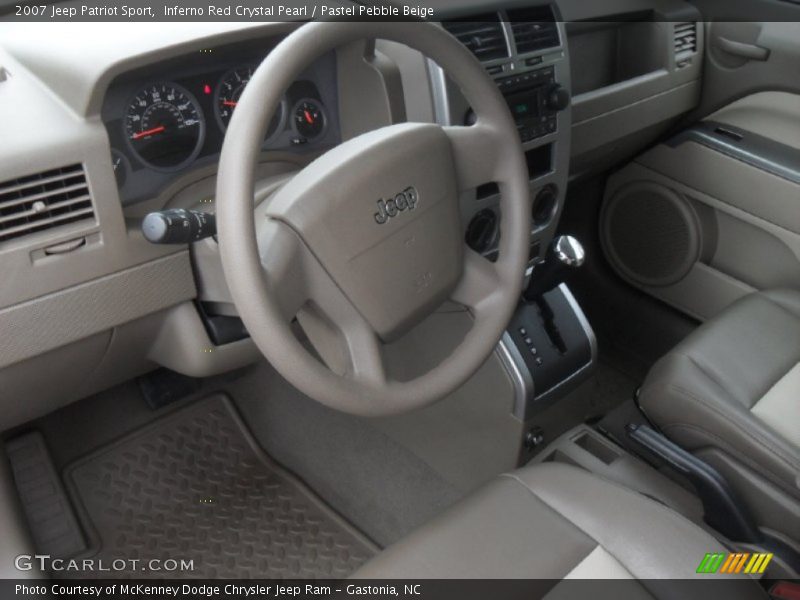Inferno Red Crystal Pearl / Pastel Pebble Beige 2007 Jeep Patriot Sport