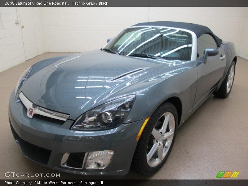 Techno Gray / Black 2008 Saturn Sky Red Line Roadster