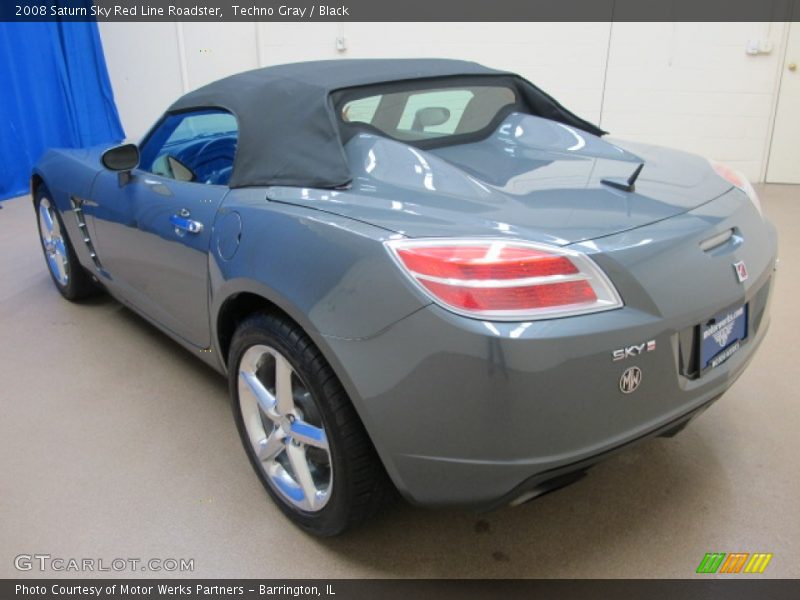 Techno Gray / Black 2008 Saturn Sky Red Line Roadster