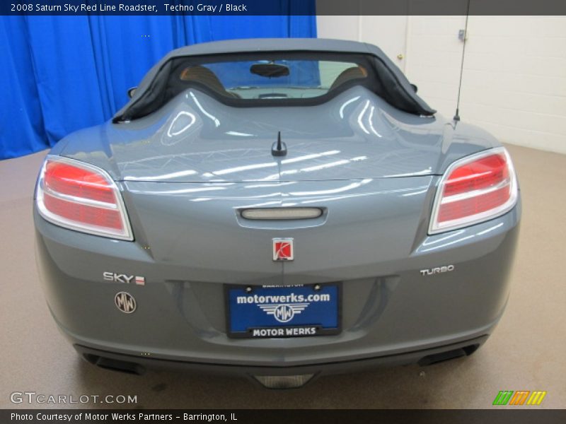 Techno Gray / Black 2008 Saturn Sky Red Line Roadster