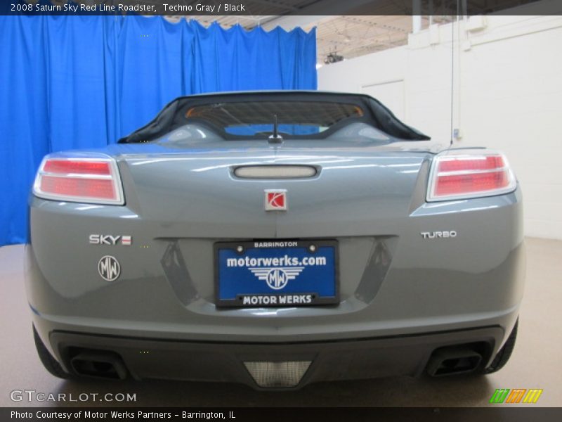 Techno Gray / Black 2008 Saturn Sky Red Line Roadster