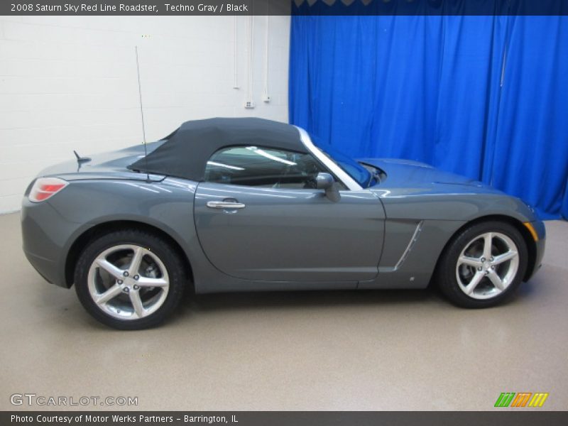 Techno Gray / Black 2008 Saturn Sky Red Line Roadster