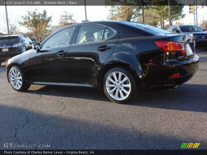 Obsidian Black / Black 2010 Lexus IS 250 AWD