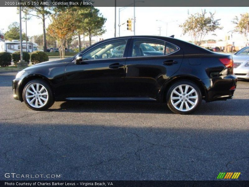 Obsidian Black / Black 2010 Lexus IS 250 AWD