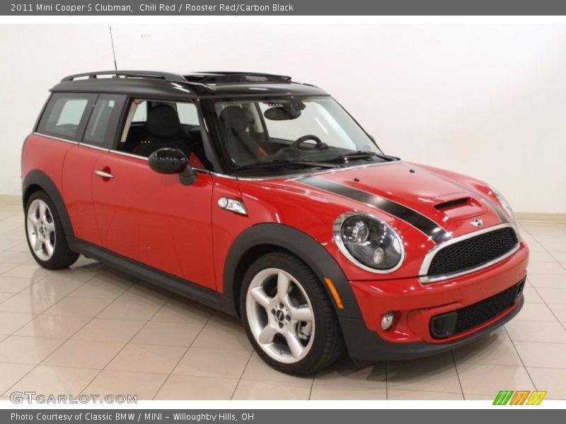 Chili Red / Rooster Red/Carbon Black 2011 Mini Cooper S Clubman