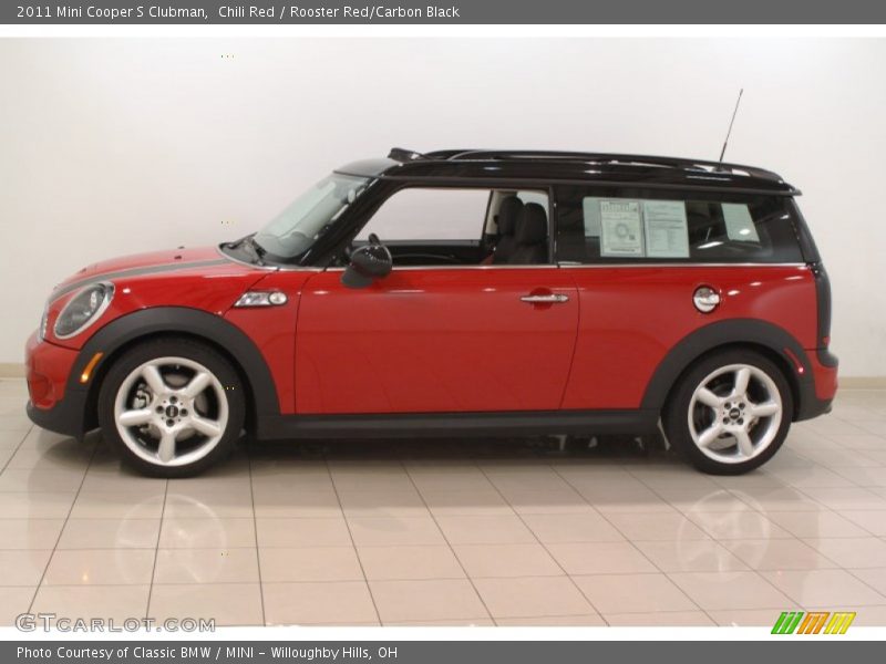 Chili Red / Rooster Red/Carbon Black 2011 Mini Cooper S Clubman