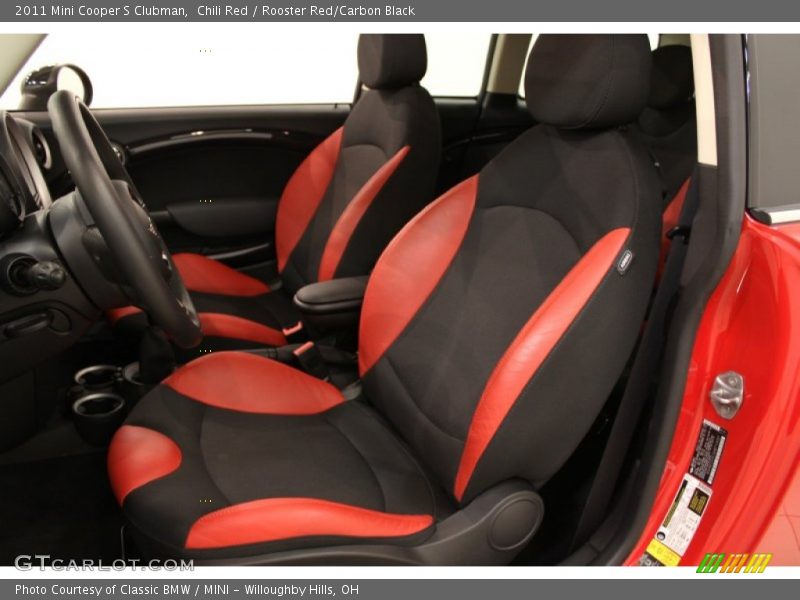 Chili Red / Rooster Red/Carbon Black 2011 Mini Cooper S Clubman