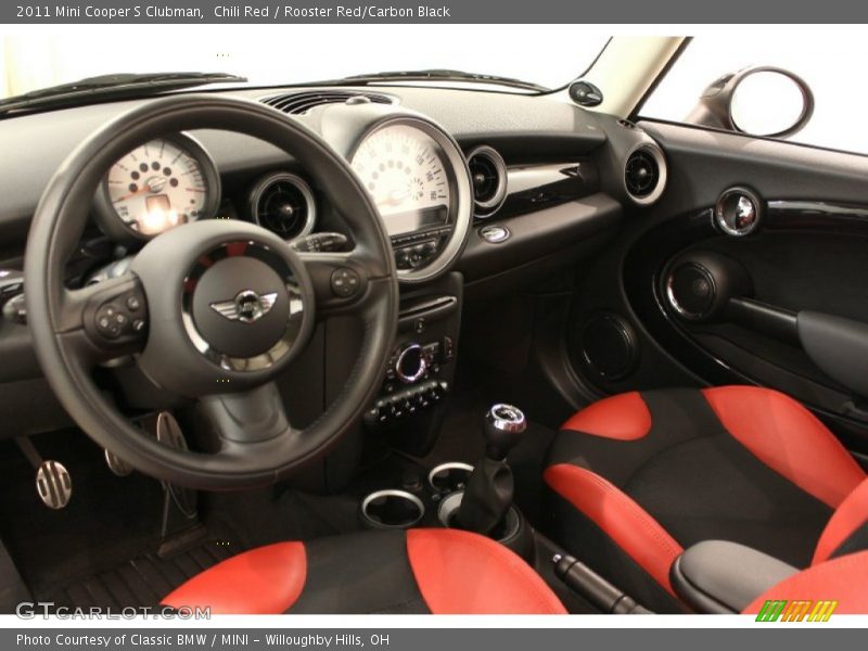 Chili Red / Rooster Red/Carbon Black 2011 Mini Cooper S Clubman