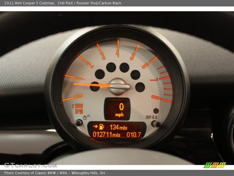 Chili Red / Rooster Red/Carbon Black 2011 Mini Cooper S Clubman
