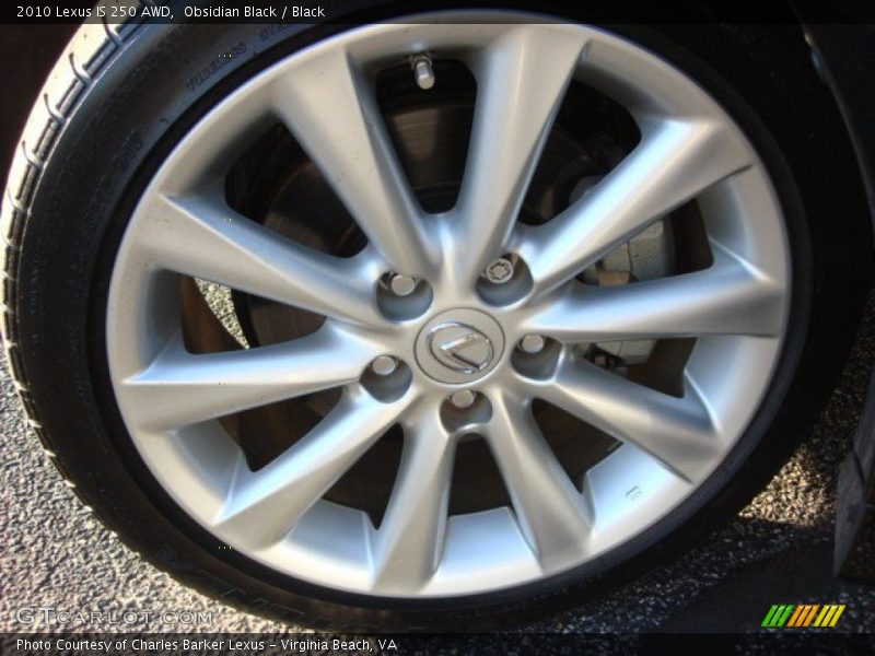 Obsidian Black / Black 2010 Lexus IS 250 AWD