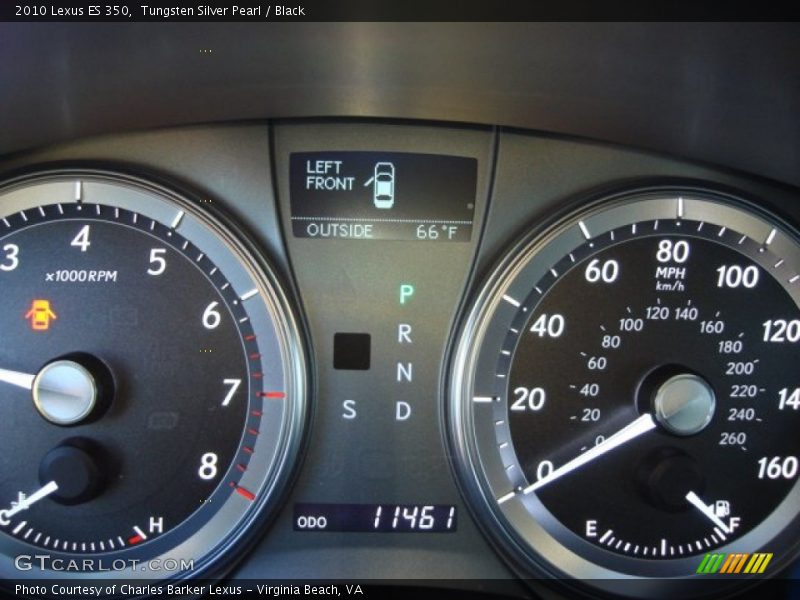 Tungsten Silver Pearl / Black 2010 Lexus ES 350