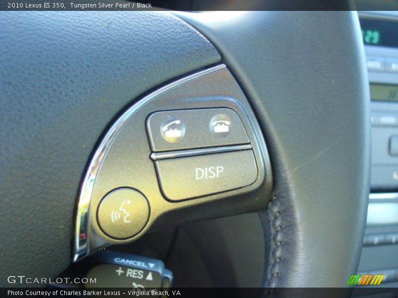 Tungsten Silver Pearl / Black 2010 Lexus ES 350