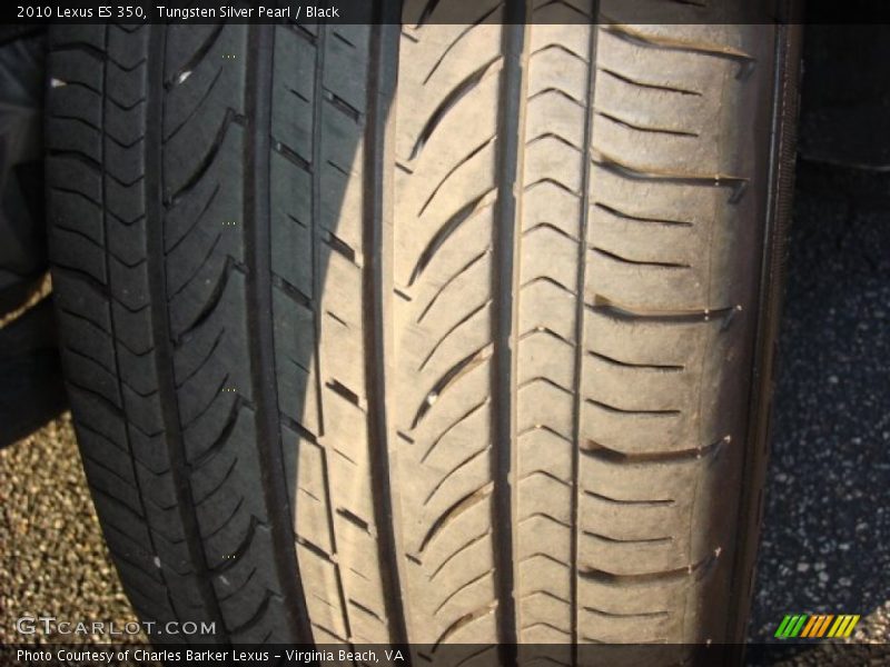Tungsten Silver Pearl / Black 2010 Lexus ES 350