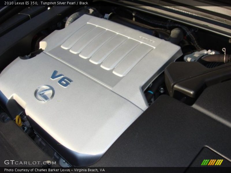 Tungsten Silver Pearl / Black 2010 Lexus ES 350