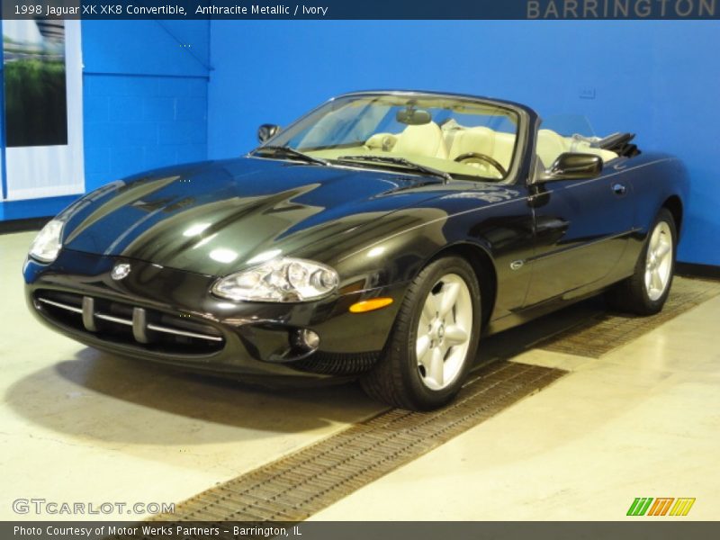 Anthracite Metallic / Ivory 1998 Jaguar XK XK8 Convertible