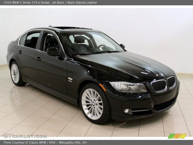 Jet Black / Black Dakota Leather 2009 BMW 3 Series 335xi Sedan