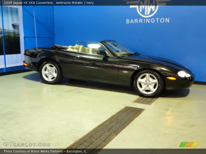 Anthracite Metallic / Ivory 1998 Jaguar XK XK8 Convertible