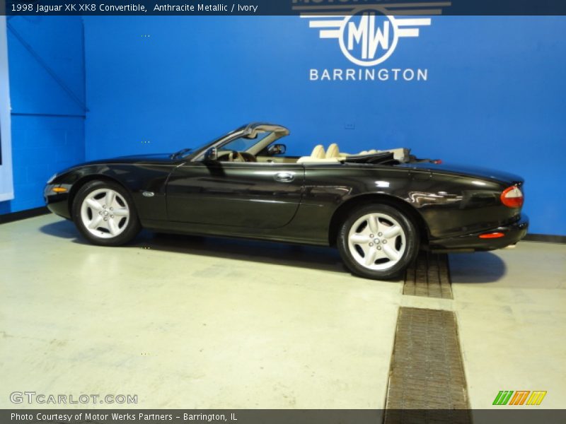 Anthracite Metallic / Ivory 1998 Jaguar XK XK8 Convertible