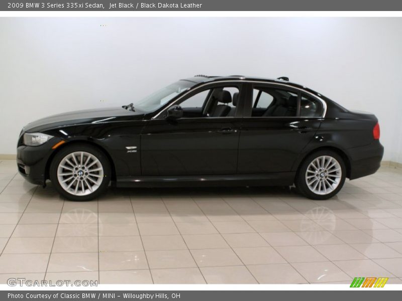 Jet Black / Black Dakota Leather 2009 BMW 3 Series 335xi Sedan