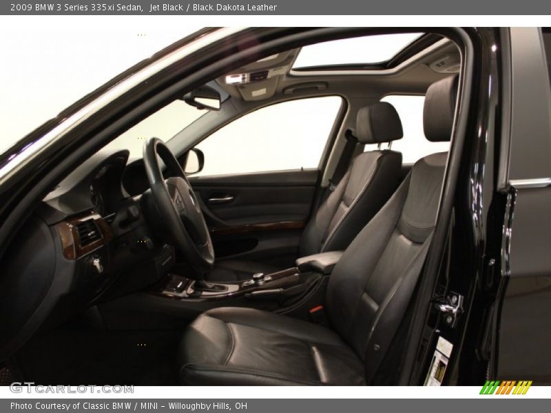 Jet Black / Black Dakota Leather 2009 BMW 3 Series 335xi Sedan