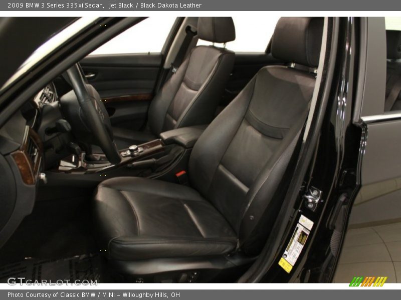 Jet Black / Black Dakota Leather 2009 BMW 3 Series 335xi Sedan