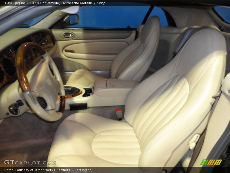 Anthracite Metallic / Ivory 1998 Jaguar XK XK8 Convertible