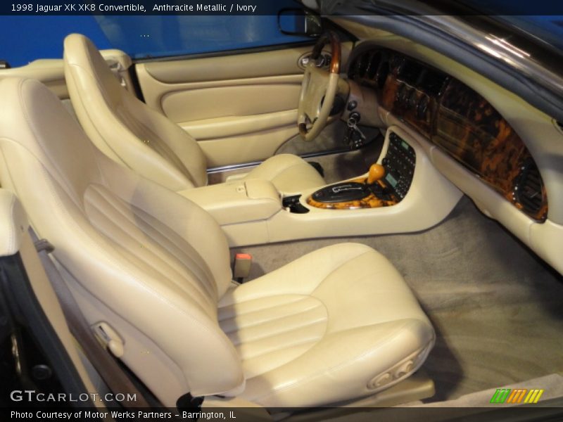 Anthracite Metallic / Ivory 1998 Jaguar XK XK8 Convertible
