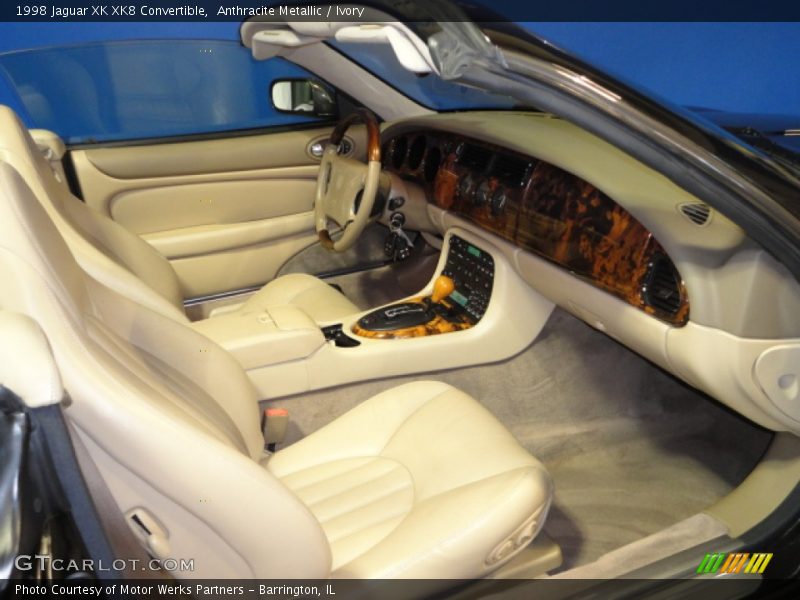 Anthracite Metallic / Ivory 1998 Jaguar XK XK8 Convertible