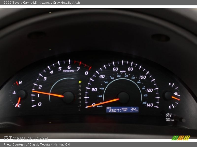 Magnetic Gray Metallic / Ash 2009 Toyota Camry LE