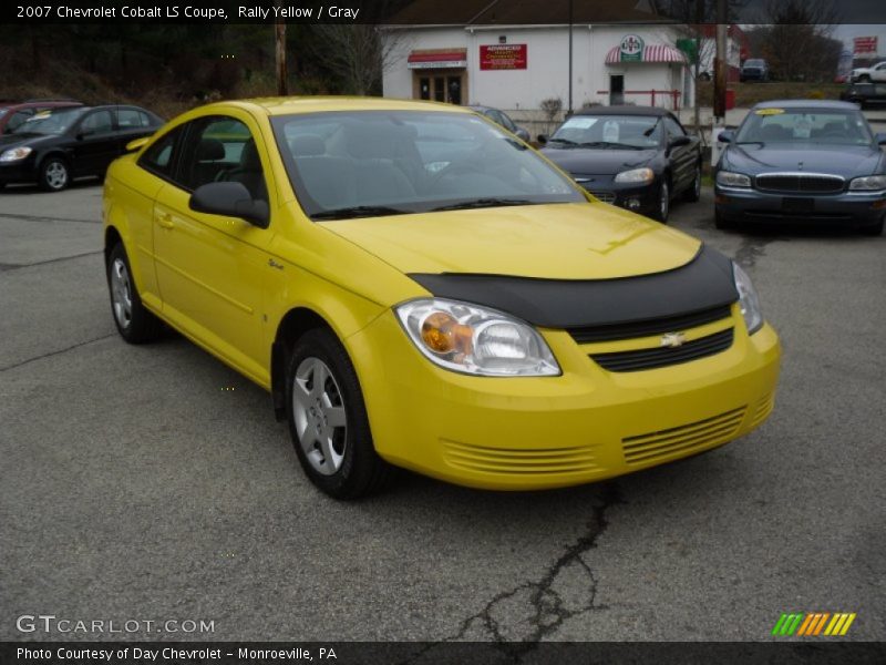 Rally Yellow / Gray 2007 Chevrolet Cobalt LS Coupe