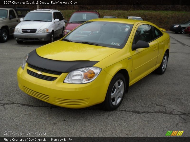 Rally Yellow / Gray 2007 Chevrolet Cobalt LS Coupe