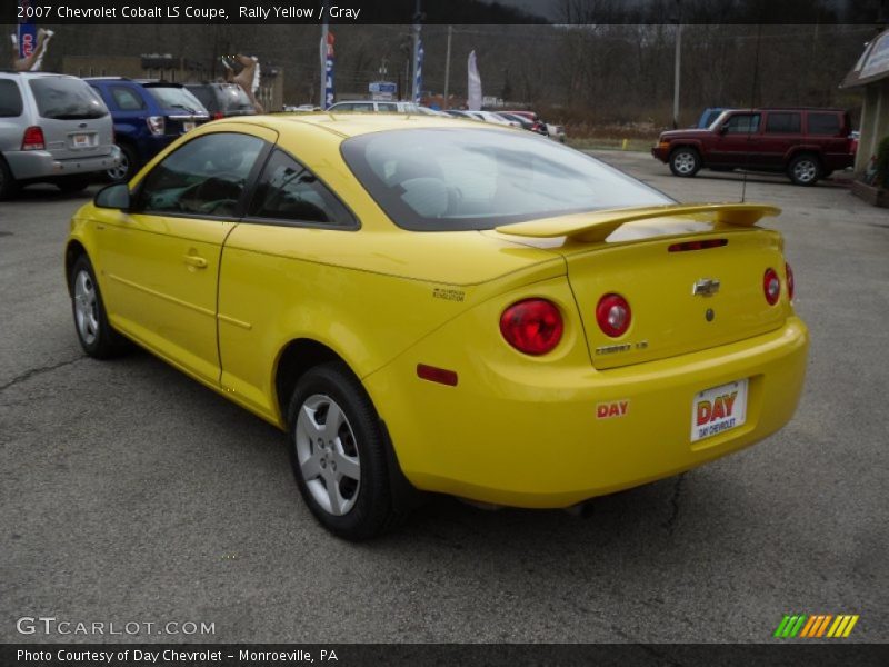 Rally Yellow / Gray 2007 Chevrolet Cobalt LS Coupe