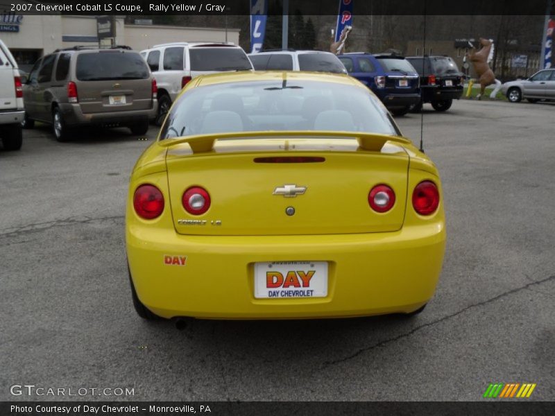 Rally Yellow / Gray 2007 Chevrolet Cobalt LS Coupe