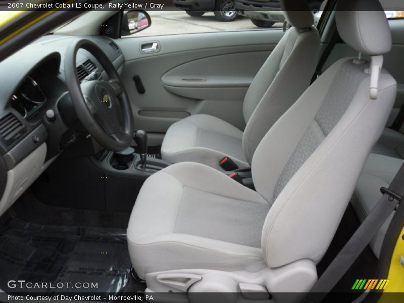 Rally Yellow / Gray 2007 Chevrolet Cobalt LS Coupe
