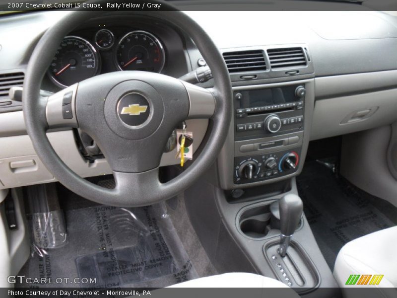 Rally Yellow / Gray 2007 Chevrolet Cobalt LS Coupe