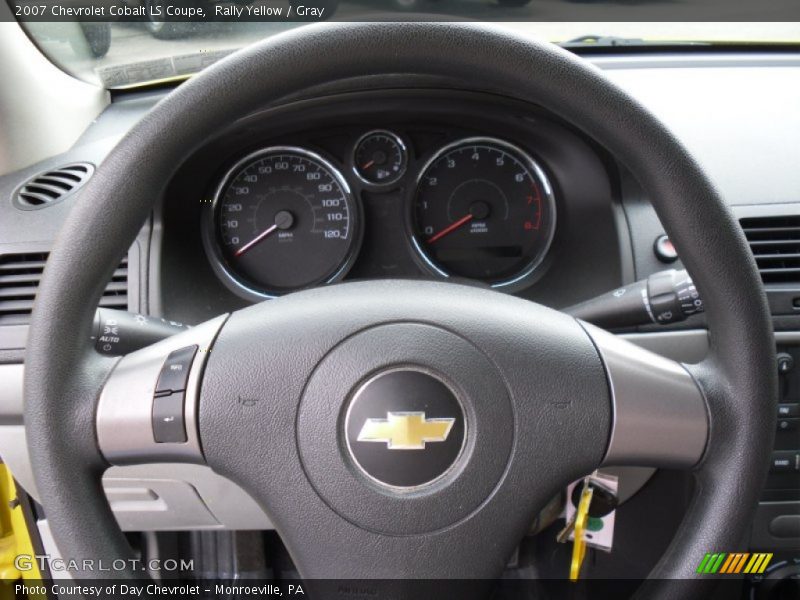 Rally Yellow / Gray 2007 Chevrolet Cobalt LS Coupe