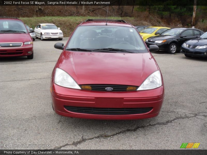 Sangria Red Metallic / Medium Parchment 2002 Ford Focus SE Wagon