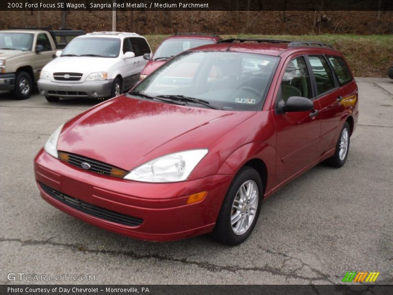 Sangria Red Metallic / Medium Parchment 2002 Ford Focus SE Wagon
