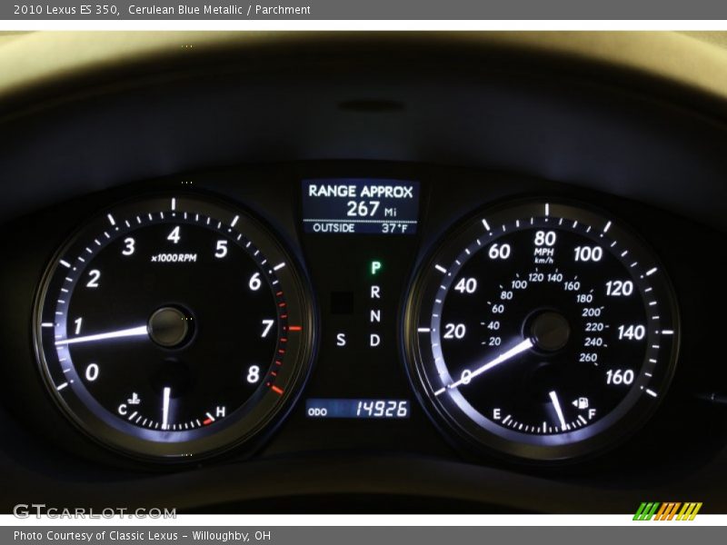 Cerulean Blue Metallic / Parchment 2010 Lexus ES 350