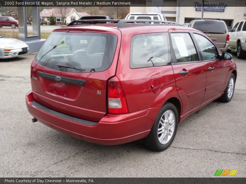 Sangria Red Metallic / Medium Parchment 2002 Ford Focus SE Wagon