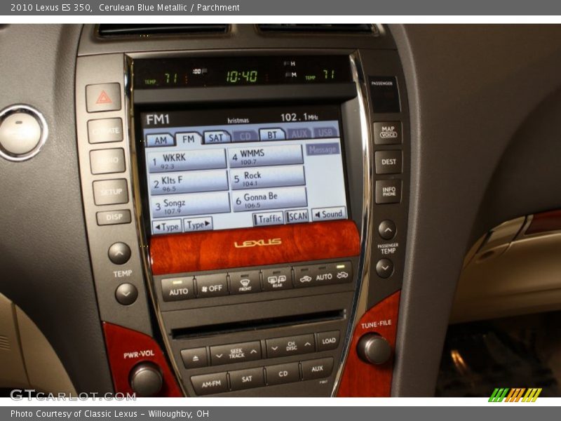 Cerulean Blue Metallic / Parchment 2010 Lexus ES 350