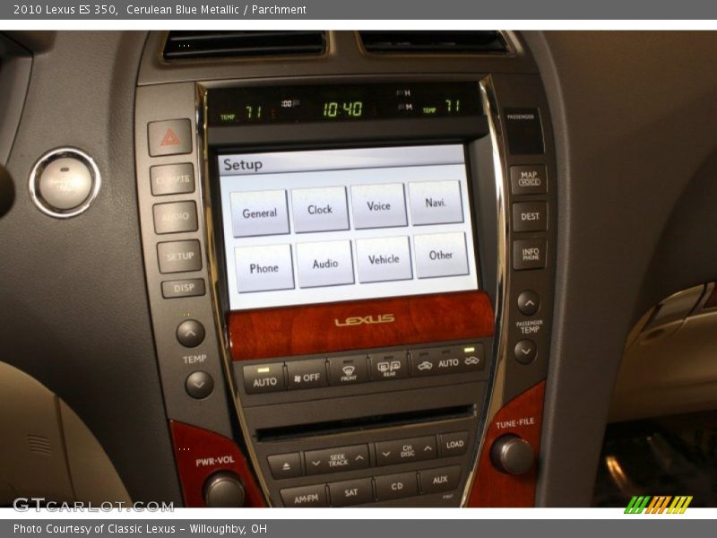 Cerulean Blue Metallic / Parchment 2010 Lexus ES 350