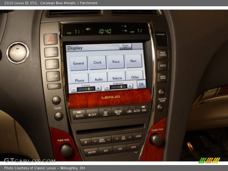 Cerulean Blue Metallic / Parchment 2010 Lexus ES 350