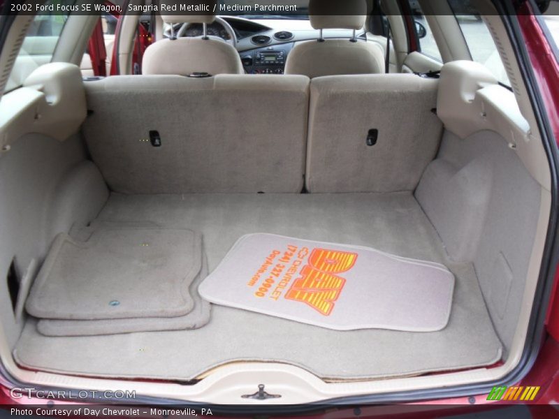 Sangria Red Metallic / Medium Parchment 2002 Ford Focus SE Wagon
